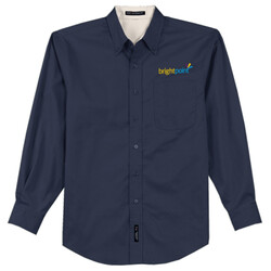 S608 - B287E001 - EMB - Long Sleeve Easy Care Shirt